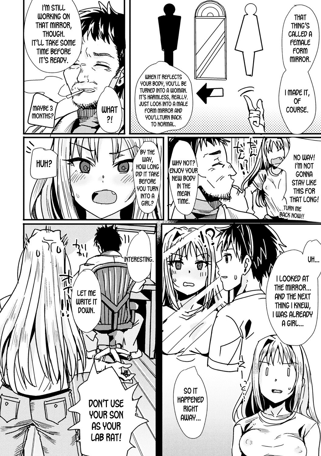Hentai Manga Comic-Female Form Mirror-Read-2